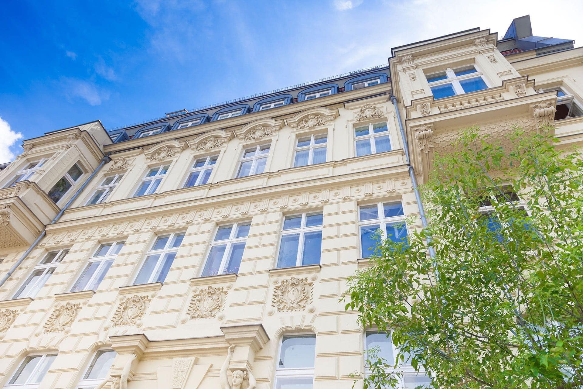 Fassade eines Wohngebäudes in Ludwigsburg